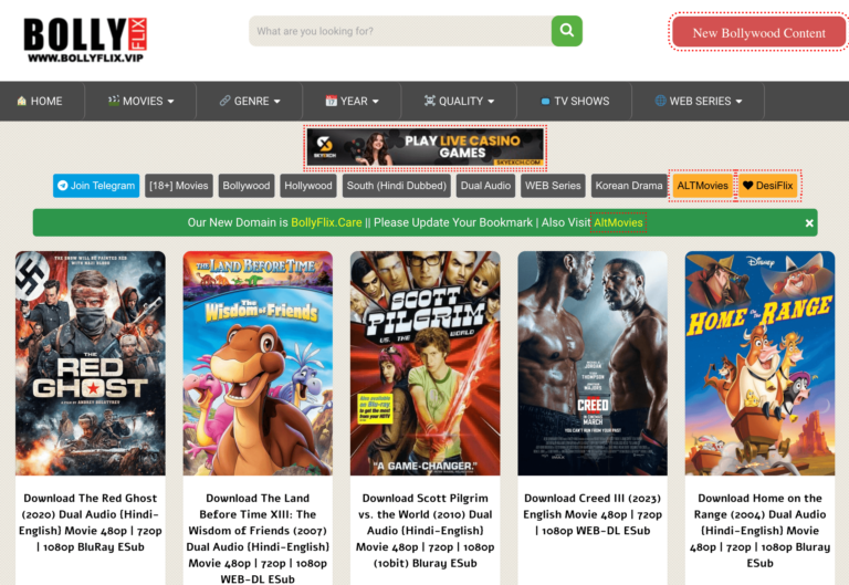 Bollyflix.cc Movies Ki Duniya Movies Download in Hindi 720p Free 📺