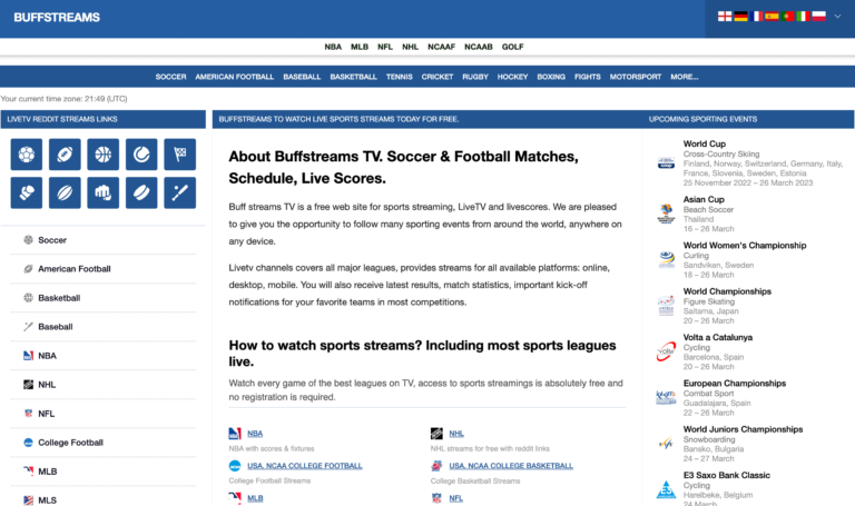 10 BuffStreams Alternatives 2023 Free Sports Streaming ✅